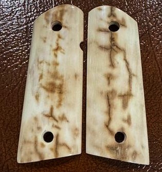 thumbnail image 2 of Faux Ivory Bobtail 1911 Grips – Full Size, LS Grips, Handgun Grip Panels 2 of 6